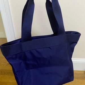 Uniqlo Navy nylon tote